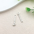 Silver alloy wrench charm pendants for DIY jewelry making and keychain accessories - Wrench Tool Style (11184) / 6x24mm