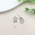 Antique silver scissors pendant set made of alloy for DIY jewelry making and crafts - Scissors Tool Style (11217) / 15.7x26mm