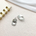 Vintage silver alloy baseball cap pendant charm for DIY jewelry and necklaces - Sports Hat 10x19mm (11306)