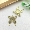 Gouden en vintage holle vlinderbedeltjes van legering voor DIY-sieraden maken - Vlinder (11120) / 26x23mm