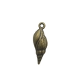Vintage bronze conch shell charm pendant for DIY necklace and bracelet jewelry - Antique Bronze Conch