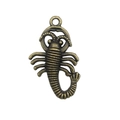 Vintage bronze scorpion metal pendant with antique finish for DIY jewelry making - Antique Bronze Scorpion Lobster