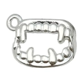 Zilveren vampiertand hanger voor DIY Halloween kettingen en armband accessoires - Vampier Tanden (20120)