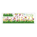 Adesivi murali giardino di tulipani primaverili con farfalle e layout MG93-8 - 30x90CM (MG93-8)