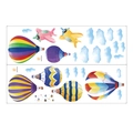 Detalle de las pegatinas de pared de PVC de globos aerostáticos y aviones MG9022 - 30*90cm