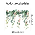 Detalle del vinilo decorativo de plantas tropicales con dimensiones 29x25cm para baño - 25*29cm Planta Tropical Floral (MG-M083)