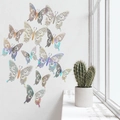 3D holle vlinder muurstickers met laser effect voor moderne huisdecoratie - Laser Regenboog