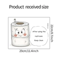 Dimensiones del adhesivo de pared de papel higiénico 29cm x 22cm para decoración baño - 22*29cm (HY-M202)