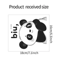 Adesivo murale panda cartone animato con dimensioni 18cm x 16cm per decorazioni casa - HY-A002 UV Trasparente / 16*18CM