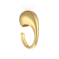 Minimalistisches 18K Gold-Ohrstecker-Set in Tropfenform mit poliertem organischem Design - Goldener Ring