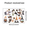 Tabella delle taglie per adesivi murali di gnomi di Halloween con motivi di caramelle - 40*60cm/HY-E100