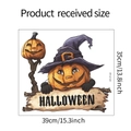 Size specifications for Halloween pumpkin wizard hat wall sticker, 35x39cm measurements - 35*39cm/HY-F142