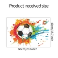Spécification de taille détaillée pour l'autocollant mural foot artistique en 60x40cm - 40*60CM/HY-E105