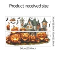 Pegatinas de pared de Halloween con calabazas y castillo en formato de 30x90cm por hoja - 30x90cm x 2 Hojas (MG-C024)