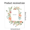 Wandtattoo Lichtschalter mit Aquarellblumen in Rosa und Grün, Größe 16,5 x 20 cm - 16.5x20cm / Aquarell Orange-Rosa Floral (MG-KG020)