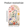Detaillierte Größentabelle für Blumenwandaufkleber mit Maßen von 113x30 cm - MG-F003 Cremeweiß / 30x113.2cm