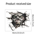 3D Halloween monster muursticker MG-F068 productafmetingen 50x40cm tonen 19.6x15.7 inch - 40x50cm