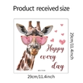 Dettaglio adesivo murale giraffa con occhiali da sole MG-F039 misura 29x29cm - 29x29cm (MG-F039)