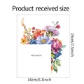Details zu Maßen und bunten Ölgemälde-Blumenaufklebern für die Schalterdekoration - Aquarell Floral (MG-KG018)
