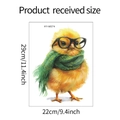 Specifiche dimensionali per l'adesivo da parete pollo colto misura 29 per 22 centimetri - 22*29cm/HY-M074