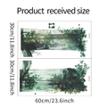 Maßblatt für Aquarell-Wandtattoos mit grünen Blättern, Größe 30x60cm pro Bogen - 30*60cm*2pcs/HY-B028