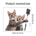 Detail van kat selfie muursticker met productafmetingen 29 cm bij 25 cm voor decoratie - Kat Selfie Stijl HY-M087 (25*29cm)
