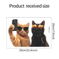 Afmetingen voor de selfie katten muursticker van 29x20cm voor huisdecoratie - Kat Selfie Stijl HY-M089 (20*29cm)