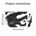 Vista detallada de las piezas del vinilo decorativo pantera negra con medidas 35x60cm - Estilo Pantera Negra de Caza (HY-G010)
