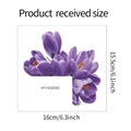 Detaillierte Größenangaben für lila Krokusblüten-Wandtattoo im Format 15,5 cm x 16 cm - 15.5x16cm / Lila (HY-KG050)