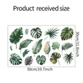 Makroaufnahme der Monstera Wandaufkleber Set mit Maßen von 50cm mal 30cm - 30*50cm/HY-F126