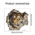 Detailliertes Maßblatt der 3D-Tiger-Wandaufkleber mit 29 cm Breite und 26 cm Höhe Größe - 26*29cm/HY-M124