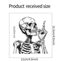 Guida alle taglie per adesivo murale scheletro Halloween di 11,5 cm per 11 cm - 11*11.5cm/HY-KG076
