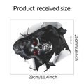 Details zur 3D-Halloween-Sticker-Größe 29x25cm mit Artikelnummer HY-M153 für Dekoration - Sensenmann mit Kapuze Stil (HY-M153)