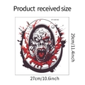 Specifiche dimensionali per adesivo murale zombie spaventoso di dimensioni 29cm per 27cm - 27*29cm(HY-M140)
