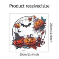 Dettaglio adesivo da parete zucca di Halloween con dimensioni 29cm e modello HY-M170 - 29*29cm/HY-M170 / Colorato