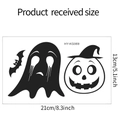 Größenangabe für Halloween Wandsticker mit Kürbis, Geist und Fledermaus 21x13cm - 13*21cm (HY-KG069)