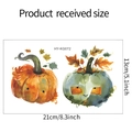 Dimensioni dettagliate degli adesivi da parete con zucche di Halloween, 21cm per 13cm - 13*21cm