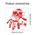 Detailed dimensions for Halloween bloody handprint skull wall sticker, 29x29cm size - 29x29cm (HY-M148)