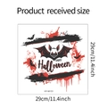Detaillierte Maße für Halloween Fledermaus und Blutspritzer Wandtattoo mit 29cm Größenangabe - Halloween Fledermaus Blutspritzer Stil (HY-M151)