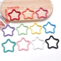 Llaveros con forma de estrella en 11 colores para accesorios de bricolaje y decoración - Hebilla de Estrella Grande (Aleatorio)
