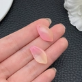 Pink gradient resin lotus petal bead with pre-drilled hole for DIY jewelry making - Yellow Pink Gradient Petal (21970)