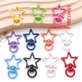 Cierres de langosta en forma de estrella de aleación en 11 colores para llaveros DIY - Llavero de Estrella (Aleatorio)