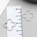 DIY stainless steel hollow clover pendants frames for resin jewelry making 1.8cm - Gold Clover Pendant (T1819)