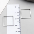 DIY jewelry 20mm square stainless steel frame charms for UV resin pendant making - Gold Square Frame (T1825)
