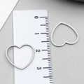 DIY stainless steel heart frame pendants for resin jewelry making 20mm silver finish - Gold Heart Frame (T1849)