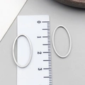 30mm oval stainless steel frame pendants in silver finish for DIY resin jewelry - Gold Oval Frame (T1879)