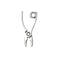Pendentif en alliage de pince argent antique pour porte-clés ou bijoux DIY - Pince (8527)