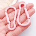 Rosafarbener matter Karabiner in Kalebassenform aus Aluminium für DIY Zubehör - Dunkelrosa (26198)