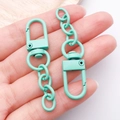 Fermoir mousqueton pivotant vert menthe mat avec chaîne pour accessoires de poupées - Vert Menthe