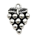 Ciondolo a grappolo d'uva in argento antico per bracciali e gioielli fai da te - Stile Uva (10554)